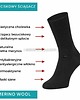 skarpetki damskie Bezuciskowe skarpety z MERINO WOOL, cienkie, czarne 1