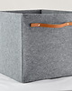 skrzynki, kufry i pudła Pudełko wysokie ze skórzana rączka - KALLAX 6
