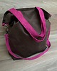 torby na ramię Torba na ramię XL - czekoladowy brąz, fuksja 3