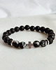 biżuteria męska Bransoletka męska Obsydian i Lawa 6