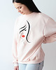 bluza bez kaptura damska Bluza oversize z haftem - kobieta 5
