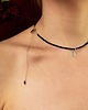 chokery CHOKER VERA z turmalinem i literką - pozłacany 3