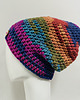 czapki damskie Kolorowa gruba czapka smerf ręcznie robiona 1
