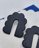 kolczyki z masy plastycznej Kolczyki FOAM strukturalne 2