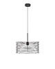 lampy wiszące Czarna lampa wisząca do salonu w stylu loftowym CLIZA LOFT 5