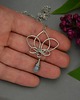 wisiory Wisiorek kwiat lotosu labradoryt wire wrapping 2