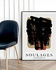plakaty Plakat Soulages Eau Litographie No 8 1