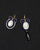 kolczyki soutache Małe kolczyki sutasz złoto grantowe 2