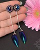 kolczyki swarovski Yashil, długie kolczyki z kryształami Swarovski 5