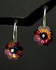 kolczyki swarovski Kolczyki - Kryształy Swarovski- Volcano Flower 2
