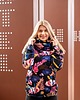 bluza z kapturem damska Bluza damska w kwiaty z dużym kapturem 2