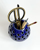 akcesoria różne Pojemnik na pędzle, ceramiczny ręcznie wykonany, ikebana 1