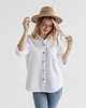 koszule damskie  Lniana koszula 100% len PURE WHITE 5