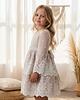 sukienki dla dziewczynki Sukienka Rosa beż i ecru z koronką 1