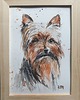 grafiki i ilustracje Obraz ręcznie malowany "Piesek" york 1