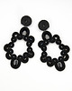 kolczyki soutache Czarne duże kolczyki - sutasz, czarny onyks 1