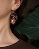 kolczyki soutache Czekoladowe kolczyki soutache 1