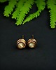 kolczyki wire wrapping Kolczyki sztyfty z cytrynem 1