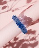 pierścionki - różne Szklany pierścionek z niebieskimi kulkami "Crystal" 3