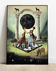 plakaty Surrealistyczny Plakat "The Game of Love" Kolaż 2