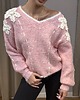 swetry damskie  Sweter z kwiatami 3