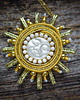 wisiory Złote słońce- wisiorek soutache 4