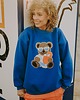 bluza bez kaptura damska Bluza  oversize Blue Aperol Teddy 5