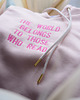 bluza z kapturem damska Bluza z haftem The world belong to those who read 5
