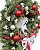 wianki bożonarodzeniowe Naturalny Wianek Bożonarodzeniowy, Wianek Świąteczny na drzwi RUDOLF 1