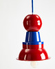 lampy wiszące Fern Flower Lamp Red & Ultramarine1 1