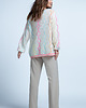 swetry damskie  Lekki kolorowy sweter mgiełka z wełny alpaki F1843 Ecru 2