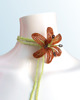 chokery Bursztynowy naszyjnik choker z koralików 4