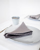 obrusy i serwetki Serwetka Lniana Heavy Linen True Gray 2