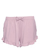 piżamy damskie Szorty do spania z falbankami-różowe(LA-024) 4