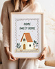 obrazy i plakaty do pokoju dziecięcego Home sweet home - plakat dla dzieci pokój dziecka 5