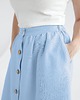 spódnice midi Lniana Spódnica LILY  BLUE SKY 2