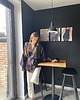 szlafroki damskie Szlafrok narzutka kimono krótkie w eleganckie pasy 7