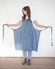 fartuchy kuchenne Lniany fartuszek classic DUSTY BLUE 6
