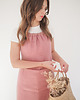 fartuchy kuchenne Lniany fartuszek classic DUSTY PINK 3