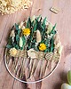 wianki wielkanocne Dekoracja wielkanocna - jajko z suszonymi kwiatami 1