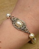 bransoletki wire wrapping Bransoletka z pereł, wire wrapping, perły 2