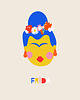 poduszki z grafiką Poduszka dekoracyjna - Frida 2