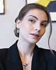 złote naszyjniki Kolczyki porcelanowe Letni Deszcz niebieskie 1
