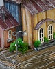 figurki i rzeźby Ręcznie robiony drewniany domek dekoracyjny  4