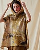 bluza z kapturem damska Bluza z kapturem oversize MYCONOS  eco-print 1