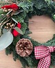 wianki bożonarodzeniowe Wianek naturalny z jodły nobilis 2