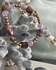 bransoletki z kamieni naturalnych BRANSOLETKA - AMULET - turmaliny,kwarc dymny, ametyst, złote kulki hematytu 4