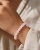 bransoletki z kamieni naturalnych Bransoletka Essential Pinky Pastel, naturalny agat i srebro 925 1