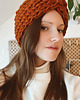 opaski do włosów Ruda opaska turban z grubej wełny peruwiańskiej 1