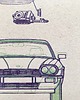 grafiki i ilustracje WYDRUK NA TEKTURZE 30X40 JAGUAR XJS pion 2